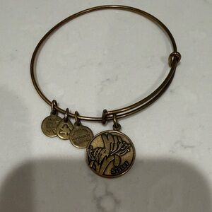 Gold Alex and Ani with Sister Charm